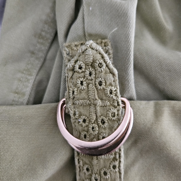 Soft Surrounding Pants 3X Plus Cargo Style Convertible Leg Eyelet Pockets Green - Picture 12 of 13